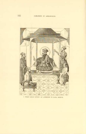 Shah Jahan giving an audience to Dara Shikoh