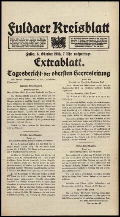 Ausgabe vom Freitag, den 06. Oktober 1916.