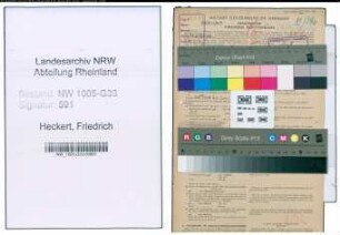 Entnazifizierung Friedrich Heckert , geb. 22.09.1908 (Lehrer)