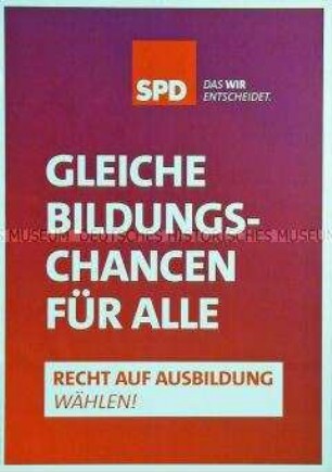 Wahlplakat der SPD zur Bundestagswahl am 22. September 2013 mit dem Slogan "Das Wir entscheidet."