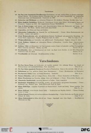 Verschiedenes (Nr. 452-463)