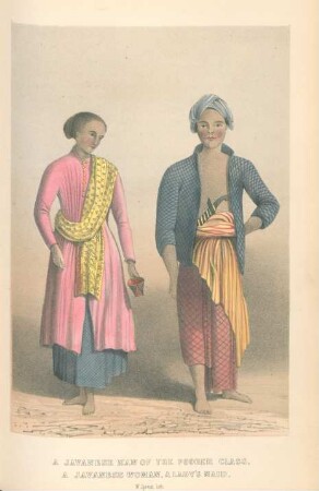 A Javanese man of the poorer class, a Javanese woman, a lady's maid