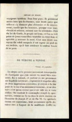De Vérone A Venise.