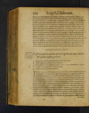 Observatio LVIII. Testimonium de auditu alieno regulariter non valere, et quibus casibus probet?