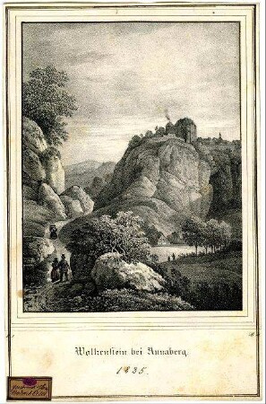 Wolkenstein bei Annaberg. 1835.