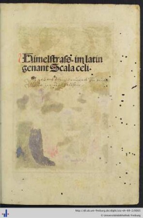 Himelstrass im latin genant Scala celi