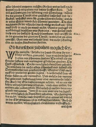 Ob kewscheit zuhalten moglich sey.
