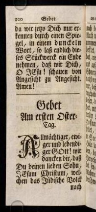 100-109, Allmaechtiger, ewiger und lebendiger Gott! ...