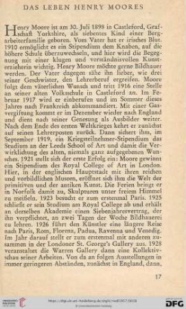 Das Leben Henry Moores