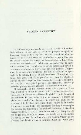 Second entretien
