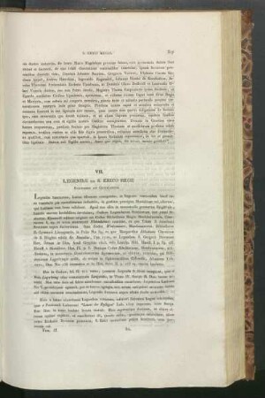 VII. Legendæ De S. Erico Rege Svethice Et Germanice.