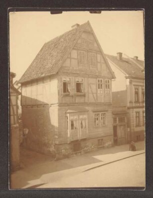 Haus Exterstraße Ecke Auguststraße. Detmold. Exterstraße. Papierabzug