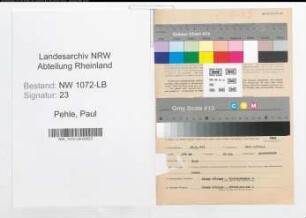 Entnazifizierung Paul Pehle , geb. 10.02.1904 (Gastwirt)