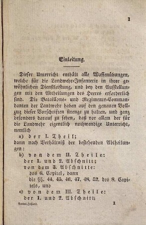 Unterricht in den Waffen-Übungen für die Landwehr-Infanterie des Königreichs Bayern : mit 8 Plänen