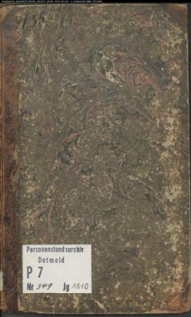Zivilstandsregister der Munizipalität Marl (Todesfälle 1810). (Gemeinde: Marl, Kreis Recklinghausen)