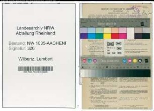 Entnazifizierung Lambert Wilbertz , geb. 29.09.1912 (Steiger)