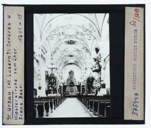 Pfaffnau, Kloster St. Urban : Innenansicht
