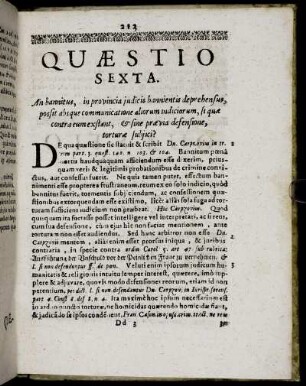 Quæstio Sexta. - Quæstio Decima.