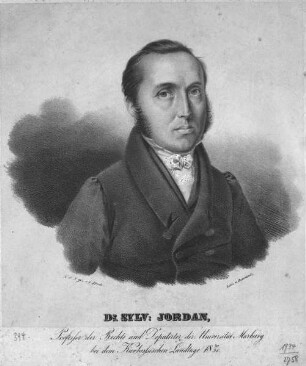Sylvester Jordan (1792-1861), 1823-1839 Professor der Rechte in Marburg