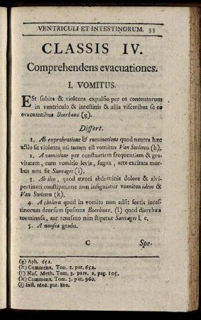 Classis IV. Comprehendens evacuationes.