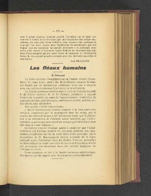 Les fléaux humains.