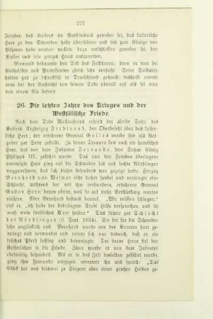 26. Die letzten Jahre des Krieges und der Westfälische Friede