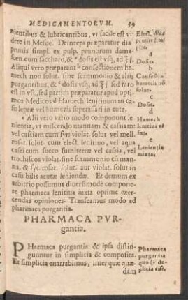 Pharmaca Purgantia.