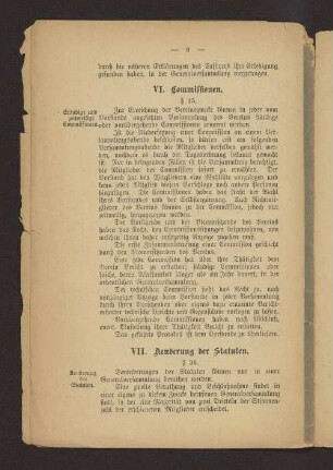 VI. Commissionen - § 25.