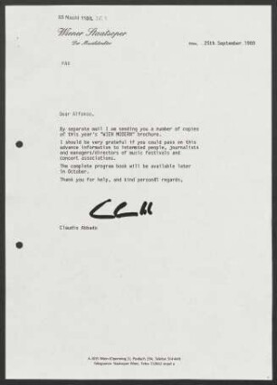 Brief an Unbekannt, 25.09.1989