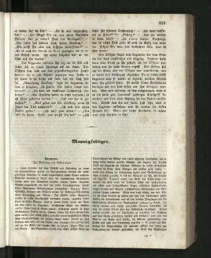 Mannigfaltiges.