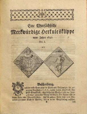 Sammlung rarer und merkwürdiger Gold- und Silbermünzen : historisch und kritisch beschrieben, [1]