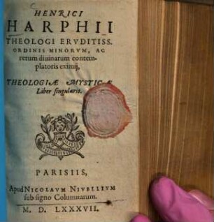 Theologiae Mysticae Liber singularis