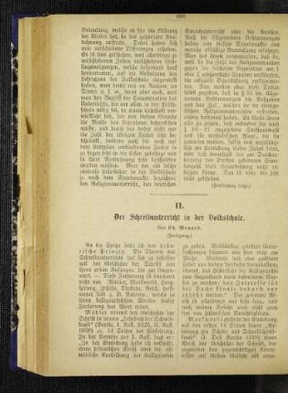 ¬Der¬ Schreibunterricht in der Volksschule : (Fortsetzung)