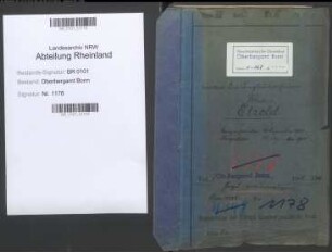 Etzold; Walter, Bergassessor; Prüfungs- u. Personalakten Band 1