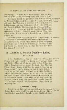 10. Wilhelm I., seit 1871 Deutscher Kaiser, 1861-188