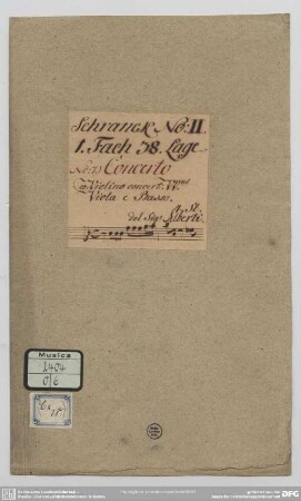 Concertos - Mus.2404-O-6 : vl, strings, bc - B|b; TalA 21; TalAl Mi 28; RosA II.E.1.11.7