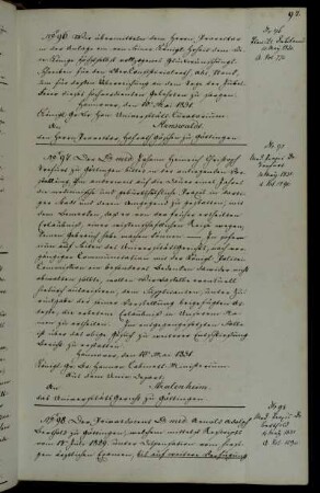 Approbation des Mediziners Doktor Berthold.