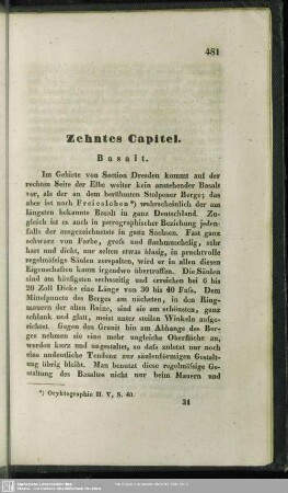 Zehntes Capitel. Basalt