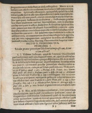 Sectio II. Problematica.