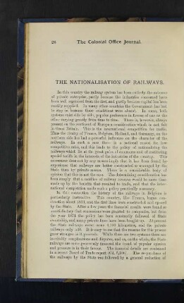 The Nationalisation of Railways