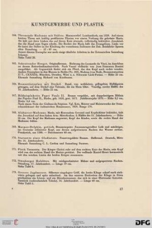 Kunstgewerbe und Plastik (Nr. 164-223)
