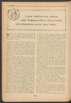 Los últimos días de Alejandro Dumas contados por su hijo