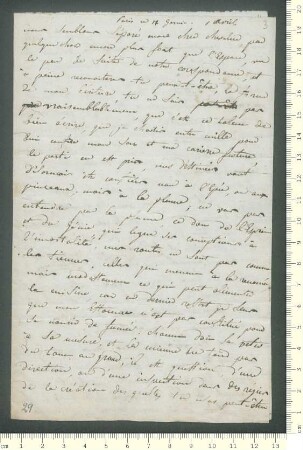 Brief von Charles de Chamisso an Adelbert von Chamisso