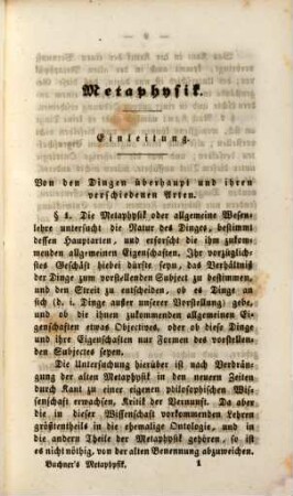 Grundsätze der Philosophie, 2. Die Logik und Metaphysik