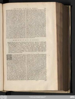 Exercitatio CXXXII.