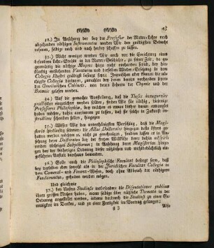 35. [Häufigkeit der] "Magisteria" und "Actus Doctorales"