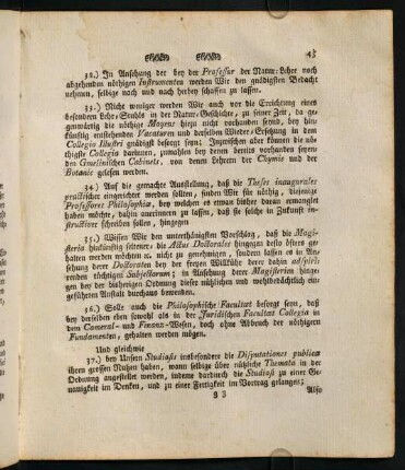 35. [Häufigkeit der] "Magisteria" und "Actus Doctorales"