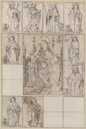 Der heilige Jakobus der Ältere (Teil von: Der thronende Heiland und die zwölf Apostel)