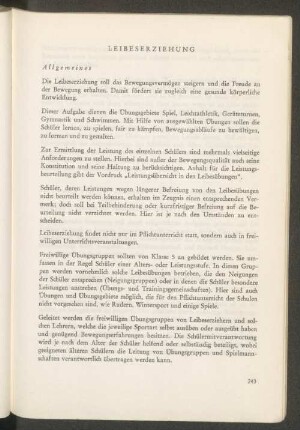 Leibeserziehung