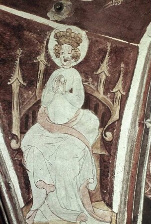 Christus, Maria, Kirchenväter, Evangelistensymbole und Engel mit den Leidenswerkzeugen